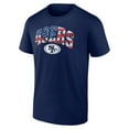 thumbnail image 2 of Men's Navy San Francisco 49ers Banner Wave Logo T-Shirt, 2 of 3
