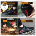 thumbnail image 2 of Tanleewa Steel Toe Work Shoes for Men Breathable Safety Sneakers Shoe Size 6, 2 of 10