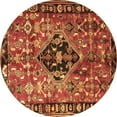 thumbnail image 1 of Ahgly Company Indoor Round Persian Brown Traditional Area Rugs, 3' Round, 1 of 4