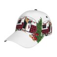 thumbnail image 1 of Balery Vintage Buffalo Plaid Christmas Camper Gorra de béisbol de tamaño ajustable para correr, entrenar y actividades al aire libre. Gorra de papá para todas las estaciones., 1 of 6