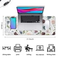 thumbnail image 5 of Extra Large Floral Gaming Mouse Pad - Adorable Flower Design, Extended Keyboard Mat, Desk Protector - 31.5x11.8 Inch - Ideal for Office Girls, Women & Gamers, 5 of 7