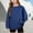 Navy, variant on SERTG Boys Girls Long Sleeve Pullover Hoodless Solid Color Casual Loose Kids Spring Fall Outdoor Top Sweatshirt(White,6 Years)