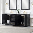 thumbnail image 3 of Pemberly Row 72" Double Bathroom Vanity Set in Black Oak without Mirror, 3 of 9