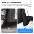 thumbnail image 2 of Guardabarros delanteros Y traseros, protectores contra salpicaduras, Protector de guardabarros para Tesla Model Y 2021-2023 Model 3 2016-2023, fibra de carbono ABS, 2 of 5