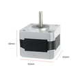 thumbnail image 3 of Piezas de la impresora 3D ibecy 42-34 Motor paso a paso 2 fases 1.8 grados Ángulo de paso 0.4NM Abanopi Motor paso a paso, 3 of 6