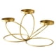 thumbnail image 1 of Candelabro de hierro forjado, portavelas decorativo, ligero y práctico para mesa. Dorado, 1 of 9