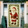 thumbnail image 5 of Christmas Door Cover Decorations Snowman Front Door Banner Xmas Backdrop Photography Background Holiday Hanging Banner for Christmas Xmas Home Office Indoor Decor, 5 of 5