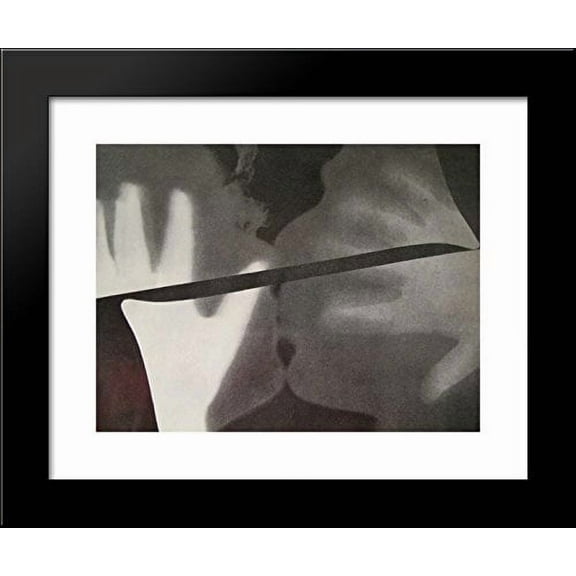 Rayograph (The Kiss) 20x24 Framed Art Print by Ray, Man
