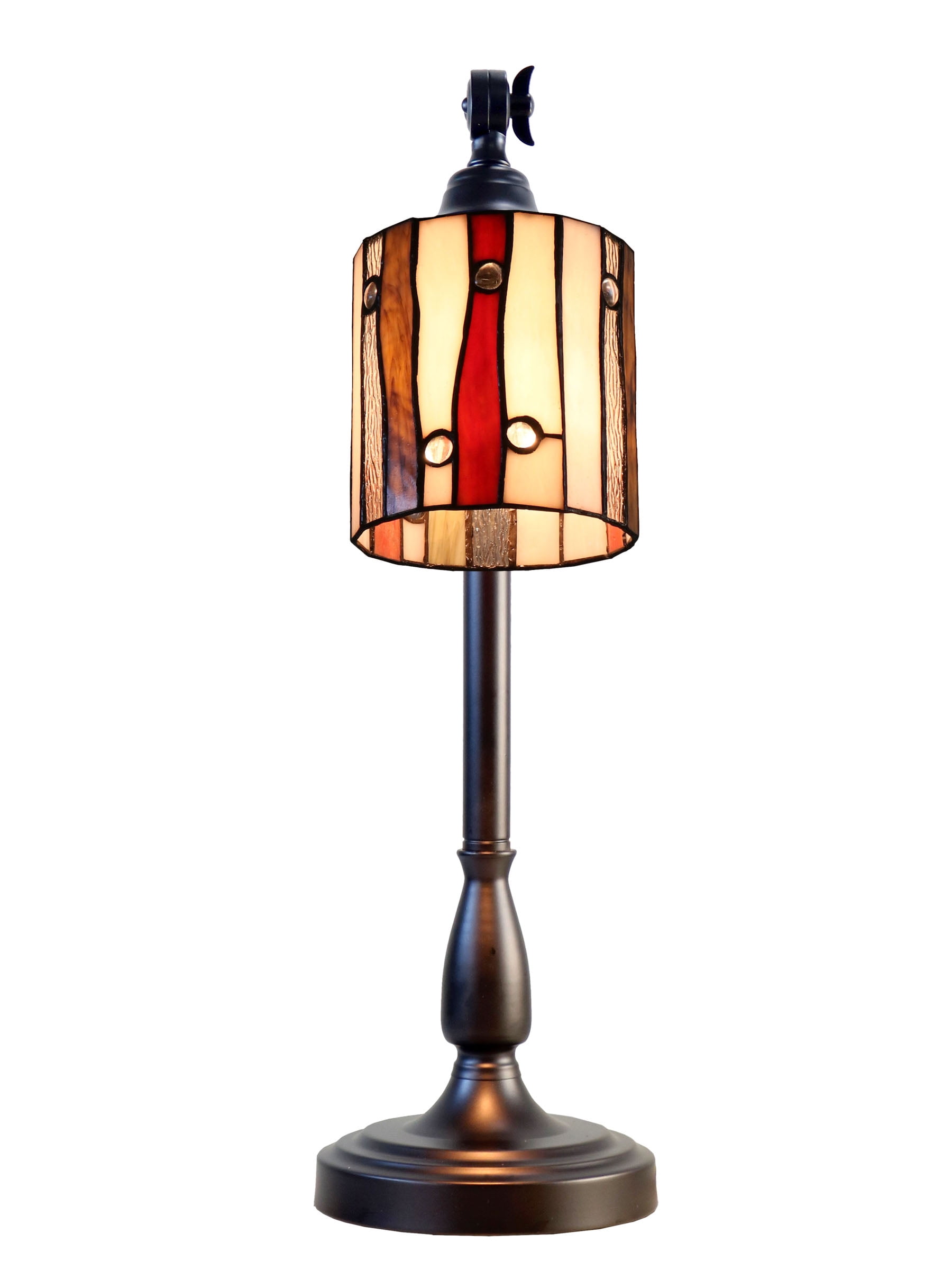 El Anza 24" Tall Handmade Tiffany Desk Lamp
