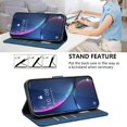 thumbnail image 3 of Wallet Case for Motorola Moto G86 RFID Blocking Flip Cover with Card Slots & Kickstand Blue, 3 of 7