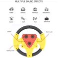 thumbnail image 3 of Volante de juguete con luces y música, simulación electrónica, volante de juguete, simulador de conducción, asiento de coche, juguete de educación temprana para bebés y niños pequeños, color negro y amarillo brillar Electrónica, 3 of 4