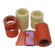 Patco 3900R Embossed Removable Protective Film Tape: 3/4 in x 36 yds. (Tinted Red)
