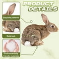 thumbnail image 5 of ICERUN 2Pcs Garden Statues,Acrylic Gray Rabbit Sculpture Yard Decor,Eco Imitation Poultry Garden Decor for Outside,Style3, 5 of 7