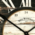 thumbnail image 2 of Zentique 32" Black and Beige Round Distressed Finish Cindy Wall Clock, 2 of 2