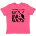 thumbnail image 3 of Inktastic For the Record, My Dad Rocks Youth T-Shirt, 3 of 5