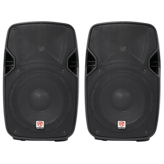 2 Rockville SPGN108 10" Passive 800W DJ PA Speakers ABS Lightweight Cabinet 8ohm