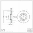 thumbnail image 3 of Front Dynamic Friction Company Disc Brake Rotor 600-48049 (1) For 2004-2008 Chevrolet Colorado, 2004-2008 GMC Canyon, 2006 Isuzu i-280, 2006 Isuzu i-350, 2007-2008 Isuzu i-290, 2007-2008 Isuzu i-370, 3 of 4