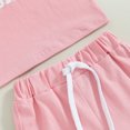 thumbnail image 6 of Okbabeha Toddler Girl Summer Clothes Newborn Sleeveless T-Shirt Shorts Outfits Daddys Girl Sets, 6 of 7