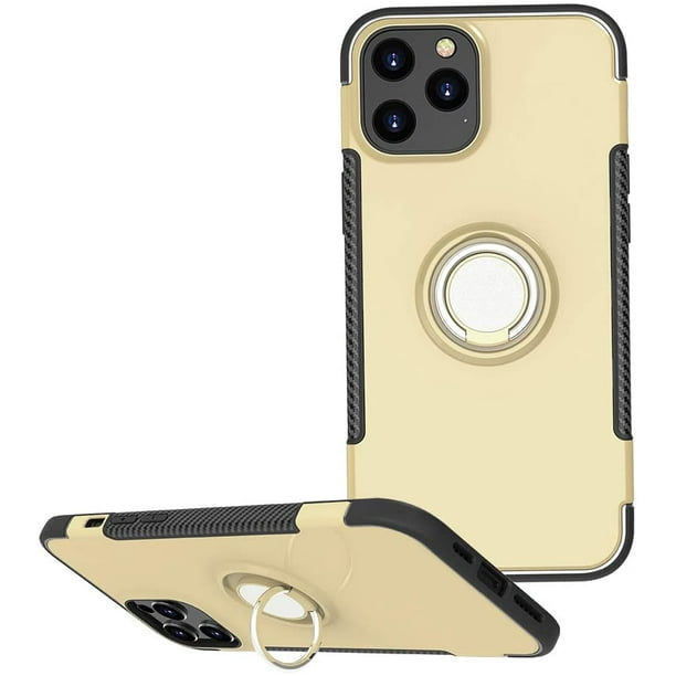 Goldcherry For Iphone 12 Pro Max 6 7 Inch Case Anti Scratch Shockproof Case 360 Degree Rotation Finger Ring Holder Kickstand Work With Magnetic Car Mount For Iphone 12 Pro Max 6 7 Inch Gold