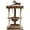 Leopard, variant on Leopard Print 3 Level Small Tree with Top Perch, Middle Hammock & Bottom Bed, Sisal Tower with Ball and Anti-Tip Strap, Indoor Furniture