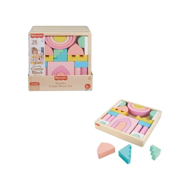 Juguete para Bebés Fisher Price Castillo de Bloques de Madera