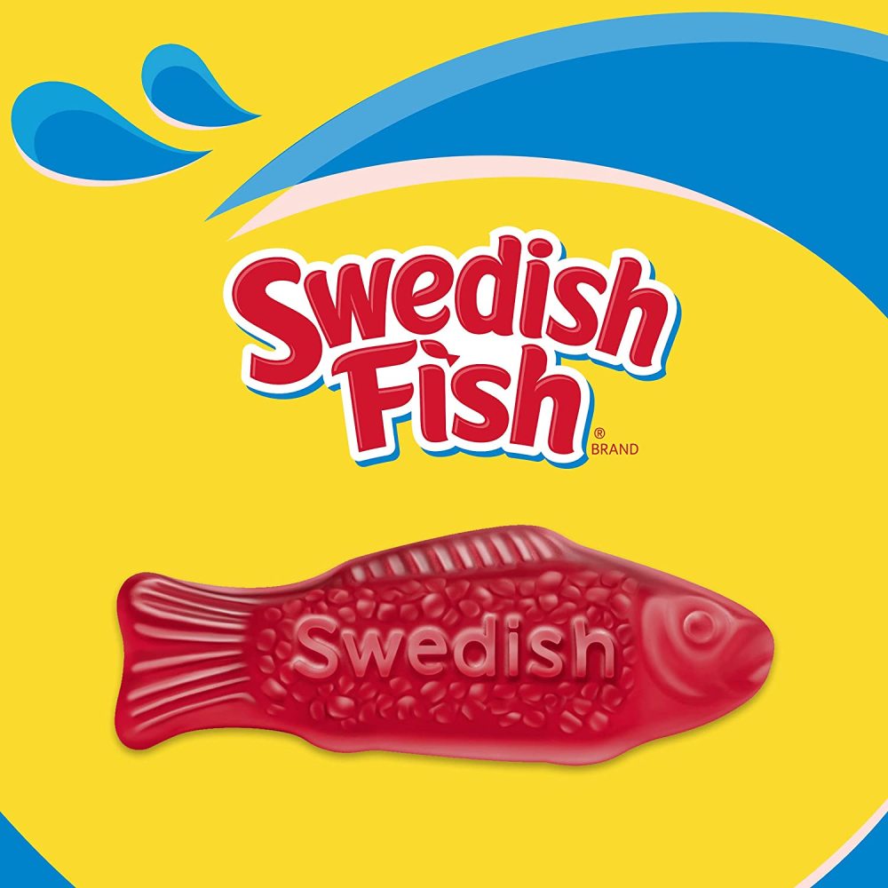 SWEDISH FISH Individually Wrapped Soft & Chewy Candy, School Lunch Box Snacks, 240 Count Box