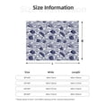 thumbnail image 5 of Yiaed Blue Fish1 Print Blanket Throw Blanket Soft Cozy Flannel Blanket for Home Bed Sofa Couch Chair-50"x40", 5 of 6