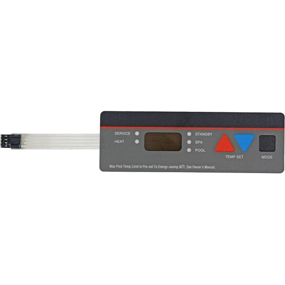 FDXLBKP193 Pool Heater Control Panel Keypad Membrane Switch for Hayward H100ID1