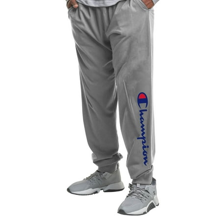 Champion Big Men's Powerblend Graphic Script Logo Fleece Jogger Pants, up to Size 6XL