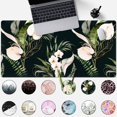 thumbnail image 2 of Desk Mat Black and Gold White Rose Flowers Decor Large Keyboard Mouse Pad for Laptop Pc Setup Desk Cover Protector Desk DéCor for Office Home Work Gaming 31.5" X 15.7" Stitched Edge Non-Slip Design, 2 of 6