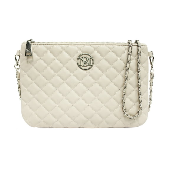 Badgley Mischka Beige Wallet Size Body Bag