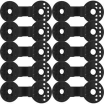 100 Piece Shade Cloth Plastic Clips Round Plastic Black Clips for Sun Shade Net, Anti Bird Netting, Garden Netting, Shade Netting, Shade Fabric Accessories