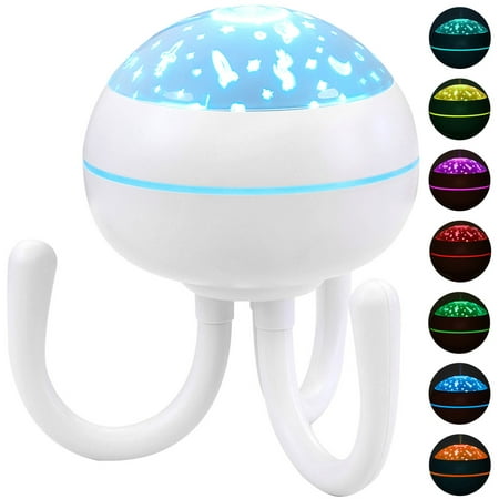 

Creative Octopus Air Humidifier 2W USB Silent Desk Air Purifier Night Light Portable Small Aroma Diffuser for Home Office Bedroom 200m，white