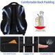 thumbnail image 5 of Mochila de viaje para portátil VANKEAN 17.3 pulgadas, repelente al agua, negra, 5 of 8