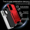 thumbnail image 5 of TECH CIRCLE Case for Samsung Galaxy A23 Phone Cover with Magnetic Kickstand + Metal Ring Holder + Lens Cover, Shockproof Hybrid PC+TPU Covers [360° Rotating Bracket] [Corner Protection] - Red, 5 of 8