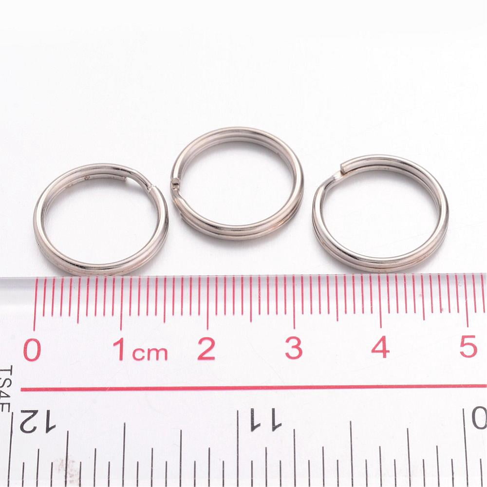 2000pc Iron Split Key Rings Double Loops Jump Rings Platinum 16x2mm Inner Diameter: 14.5mm