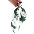 thumbnail image 4 of Unique Bargains 1 Pc Triangle Ribbon Floral Hair Elastic Band for Home Blackish Green, 4 of 5