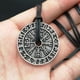 thumbnail image 1 of Collar Runas Vikingas Hugo Colgante Plata Envejecida Unisex, 1 of 10