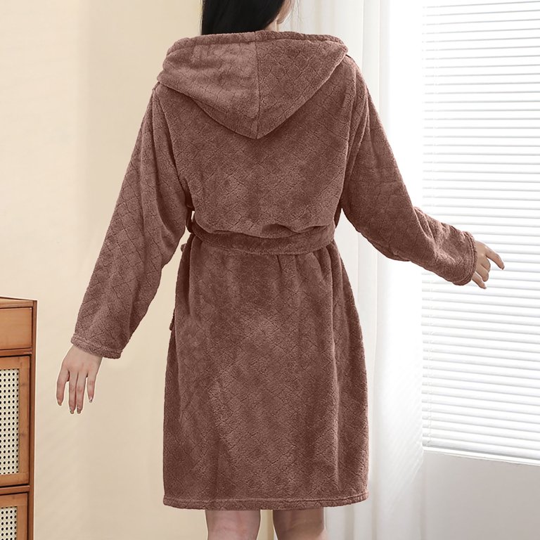 winter dress for home Women Winter Night Dress Warm Nightgowns Sleepwear Nightwear Pajamas Home Wear