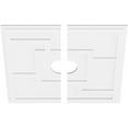 thumbnail image 2 of 34"OD x 6"ID x 11 3/4"C x 1"P Knox Architectural Grade PVC Contemporary Ceiling Medallion, Two Piece, 2 of 11