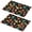 Pioneer Flower Floral-1, variant on Placemat, Pioneer Flower Floral Print Pattern Place Mats Table Mat Set Of 2, PVC Washable Placemats for Party Kitchen Dining Decoration, 18x12 Inch, Fade Resistant