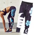 thumbnail image 1 of Pantalones Elásticos de Fitness de Cintura Estampados de Yoga para Mujeres Pantalones Elásticos de Fitness para Mujeres SG Macarena Leggings de yoga, 1 of 5