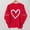 A14, variant on Plus Size Women's Valentine's Day Heart Graphic Print Long Sleeve Round Neck Casual Sweatshirt