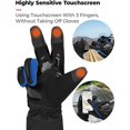 thumbnail image 3 of Guantes de moto para hombre Guantes de moto homologados para invierno, tres, 3 of 5