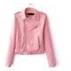 thumbnail image 2 of Mujeres De Moda Slim Chaqueta De Cuero Abrigo, 2 of 6