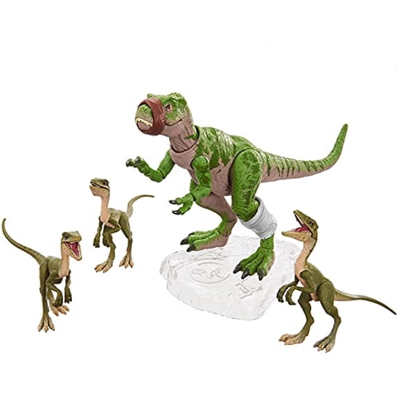 Jurassic World Toys Collection Amber Baby T Rex y 3 Compsognathus Compy Dinosaur Figuras J Jurassic World Jurassic World Toys