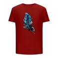 thumbnail image 4 of Jinhomg Mens Fashion Graphic T-Shirts Big and Tall Comfy Short Sleeve Crew Neck Tees Muscle Fit Spring Summer Athletic Tops Casual Daily Wear Sales Today Clearance Red L, 4 of 5