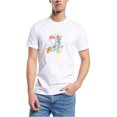thumbnail image 1 of Reebok Mens Tom and Jerry Birthday Graphic T-Shirt, White, X-Small, 1 of 1
