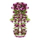 thumbnail image 1 of Artificial Rose Violet Flower Rattan Wall Hanging Basket | Realistic Gradient Petals | 85cm Long | Landscaping Decor | Weather Resistant Maintenance-Free Home Patio Wedding Arrangement, 1 of 5