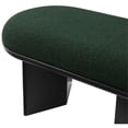 thumbnail image 3 of Meridian Furniture Wilshire Green Boucle Fabric Bench, 3 of 6